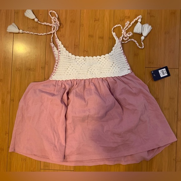 Pink and White Crochet Women's Top - Picture 8 of 11